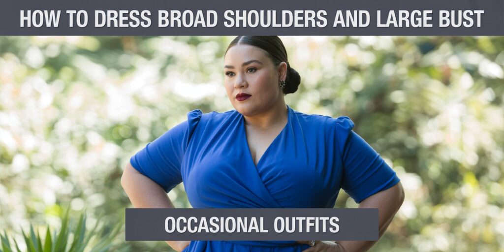 How to Dress Broad Shoulders and a Large Bust