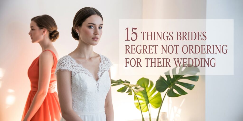 Things Brides Regret Not Ordering For Their Wedding