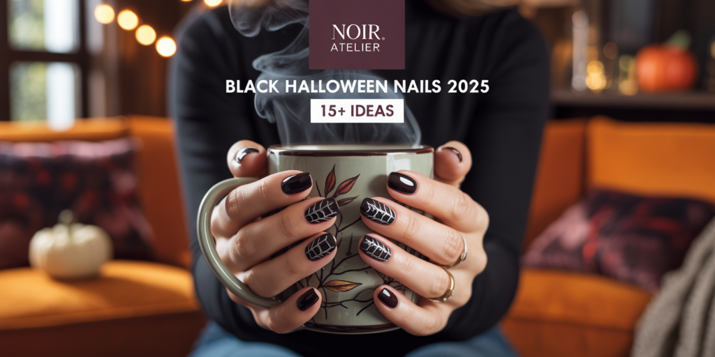 Black Halloween Nails Ideas